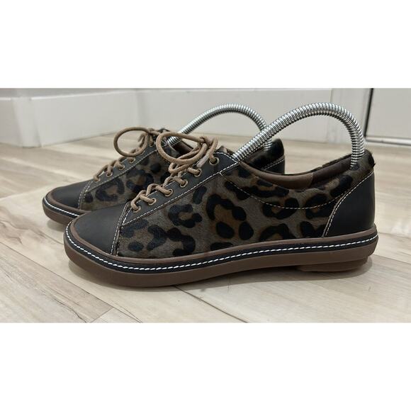 L’Artiste By Spring Step Bibbie Sneaker Dark Brown Leopard Print Size EU39/US8.5 - Picture 2 of 7